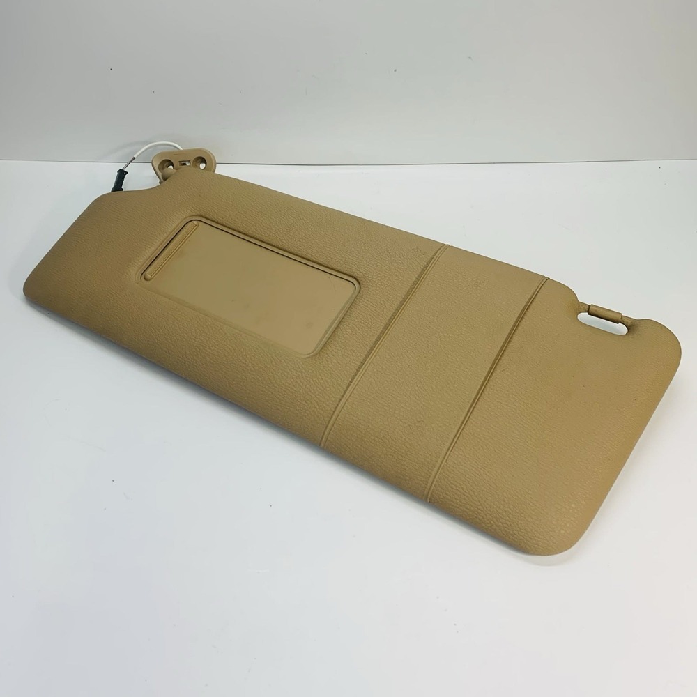 2004-2010 BMW X3 Driver Sun Visor Mirror Left Sunvisor Beige OEM